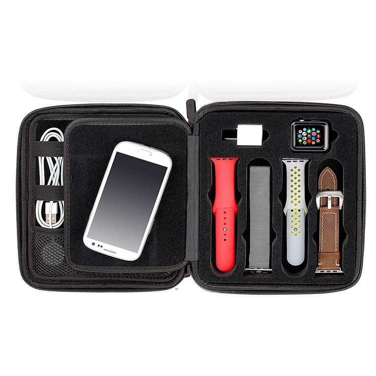 Smart watch bands and accessories travel EVA hard shell case with waterproof shockproof material